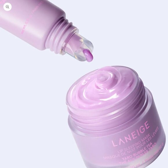 Laneige Lip Sleeping Mask Taro Bubble Tea & Lip Glowy Balm Lavender Set - Picture 5 of 9